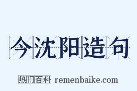今沈阳造句是什么意思的图片